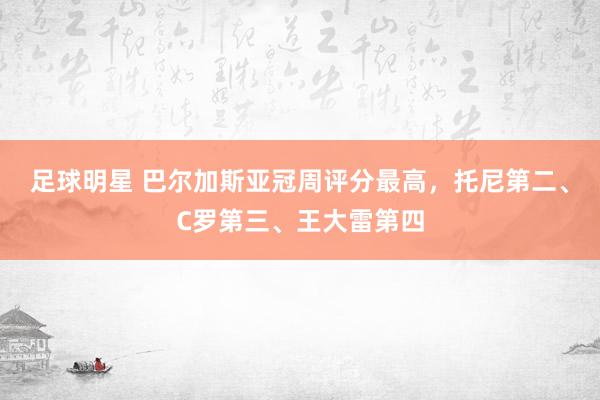 足球明星 巴尔加斯亚冠周评分最高，托尼第二、C罗第三、王大雷第四