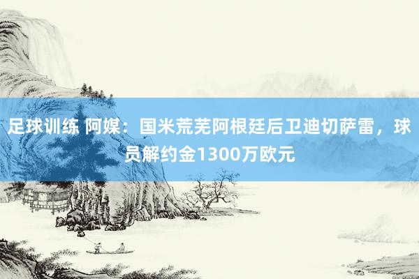 足球训练 阿媒：国米荒芜阿根廷后卫迪切萨雷，球员解约金1300万欧元